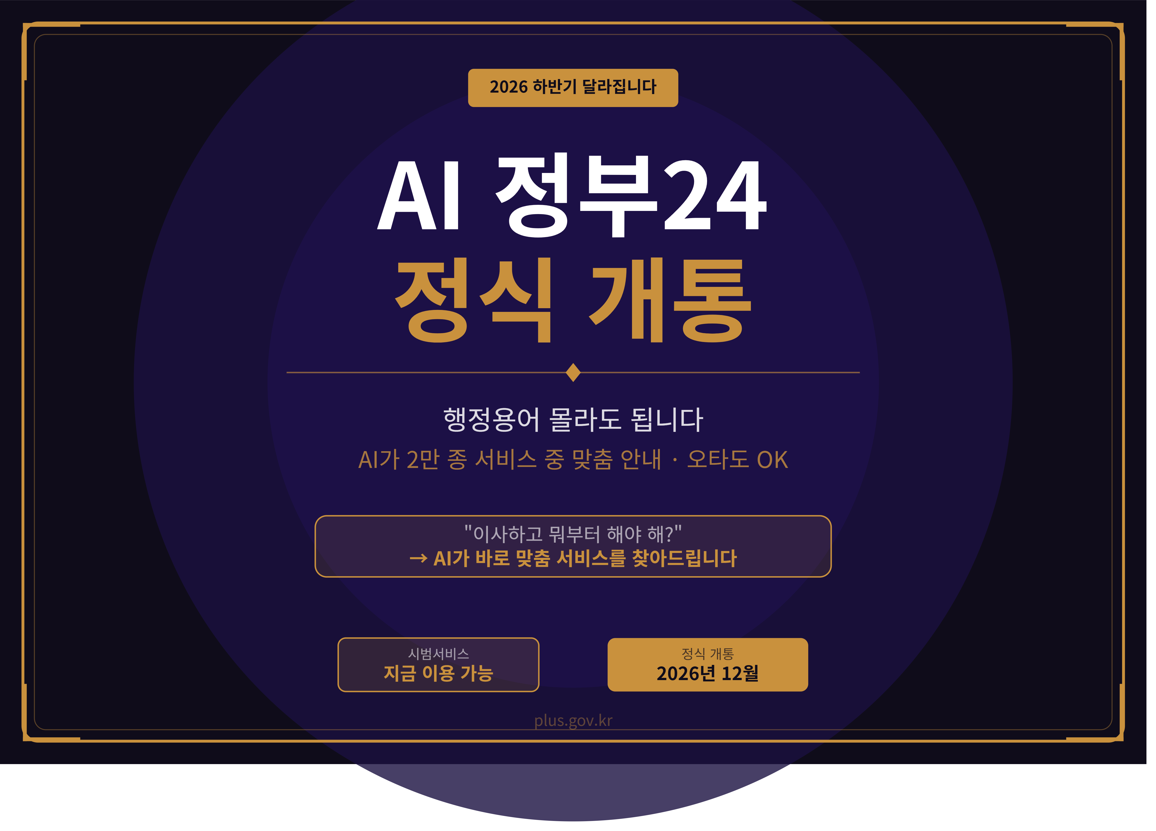 행정용어 몰라도 됩니다, AI 정부24가 대신 찾아드립니다